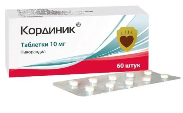 Kordinik - Instrucțiuni De Utilizare A Tabletelor De 10 și 20 Mg, Preț, Analogi