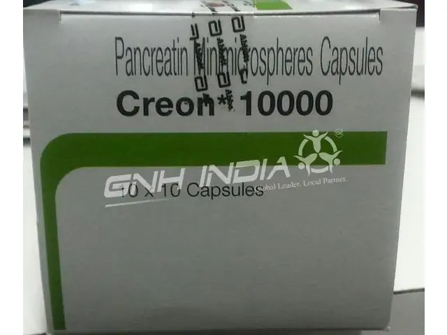 Creon 10000 - Petunjuk Penggunaan Kapsul, Harga, Ulasan, Analog