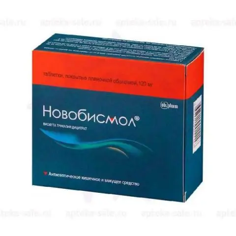 Novobismol - инструкции за употреба на таблетки, цена, рецензии, аналози