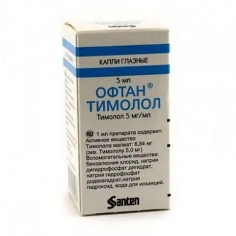 Oftan Timolol: Instrucciones De Uso De Gotas Para Los Ojos, Precio, Análogos